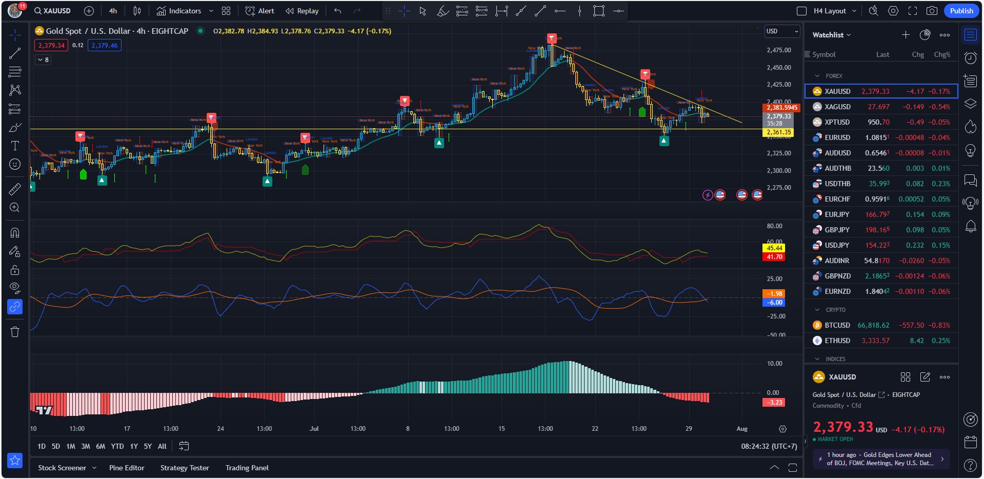 July 30th XAUUSD/Gold (Forex Market Analysis)